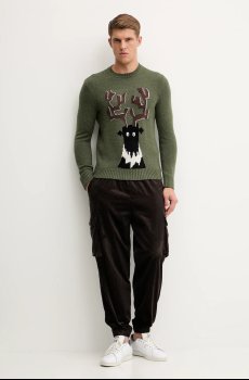 Свитер с примесью шерсти EA7 Emporio Armani