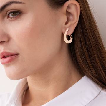Золотые серьги "Капельки" с07409 Золотые серьги "Капельки" с07409