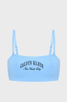 Женский голубой топ LIGHTLY Голубой XS Calvin Klein LV00QF8710