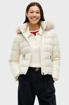 Женский белый пуховик GLOSS Белый XS Tommy Hilfiger WW0WW51516
