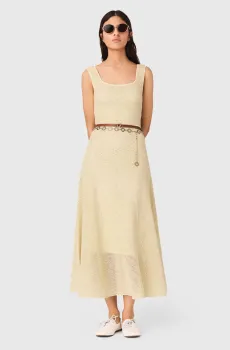 Женское бежевое платье Бежевый 36 MAJE MFPRO04615_Pale Yellow