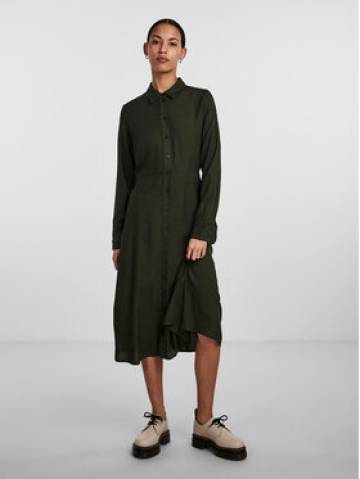 Pieces Сукня-сорочка 17140732 Зелений Regular Fit Pieces Сукня-сорочка 17140732 Зелений Regular Fit