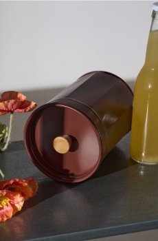 Контейнер для їжі з кришкою - коричневий