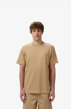 Мужская бежевая футболка Бежевый XS Lacoste TH054102S