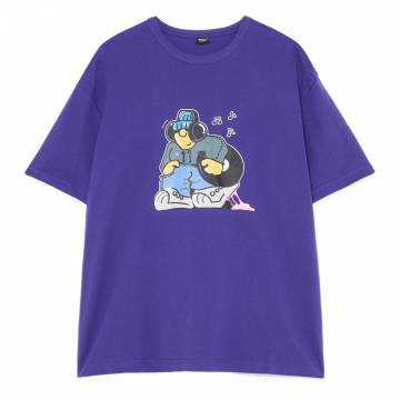 Cropp - Футболка з принтом - індиго Cropp - Футболка з принтом - індиго
