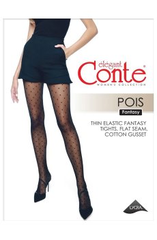 Колготки женские Conte elegant Fantasy Pois, 20 DEN, Bronzo, размер 3