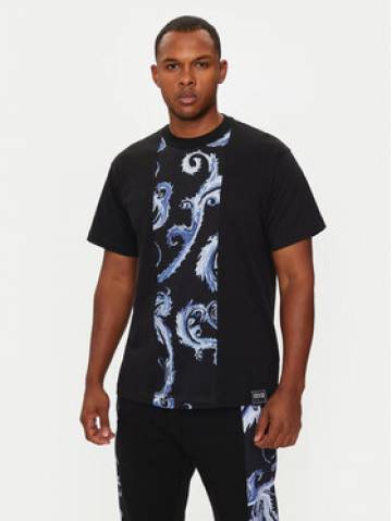 Versace Jeans Couture Футболка 77GAH612 JS388 Чорний Regular Fit Versace Jeans Couture Футболка 77GAH612 JS388 Чорний Regular Fit