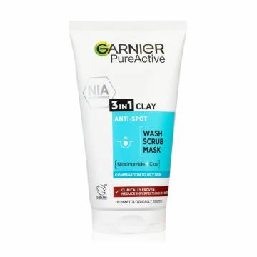 Гель для умывания, скраб, маска для лица Garnier Skin Naturals Чистая кожа 3в1, 150 мл Гель для умывания, скраб, маска для лица Garnier Skin Naturals Чистая кожа 3в1, 150 мл