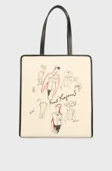 Женская белая сумка karl series ns Белый ONESIZE Karl Lagerfeld A3W50112