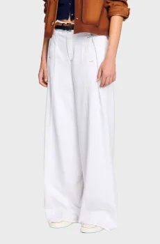 Женские белые джинсы Белый 34 Sandro SFPJE00713_whiteFW25