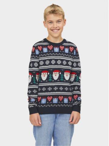 Jack&Jones Junior Светр 12248144 Cиній Regular Fit Jack&Jones Junior Светр 12248144 Cиній Regular Fit