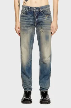 Мужские синие джинсы 2023 D-FINITIVE Синий 36-34 Diesel A10229 09M18