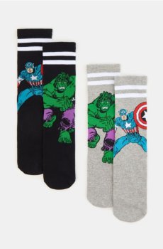 Шкарпетки Marvel 2 pack - різнобарвний