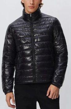 Reserved - Стьобана куртка з високим коміром - чорний - 266GU-99X