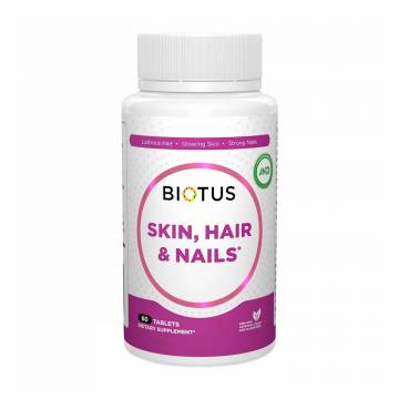 Комплекс Волосы, кожа и ногти Biotus Hair, Skin & Nails, 60 таблеток Комплекс Волосы, кожа и ногти Biotus Hair, Skin & Nails, 60 таблеток