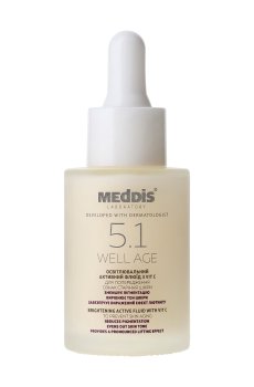 Отбеливающий активный флюид для лица Meddis Well Age Whitening Active Fluid With Vit C с витамином С, 30 мл
