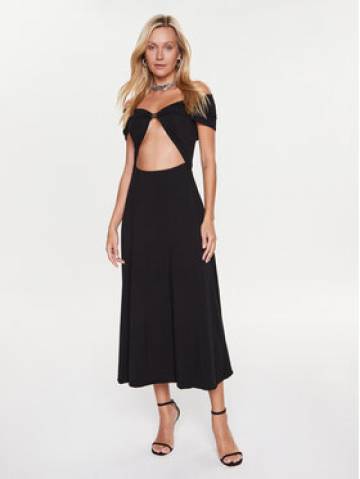 ROTATE Коктейльна сукня 100005100 Чорний Slim Fit ROTATE Коктейльна сукня 100005100 Чорний Slim Fit