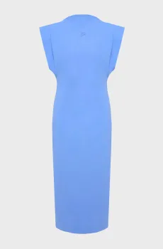 Женское голубое платье JERSEY Голубой XS Karl Lagerfeld A2W13059
