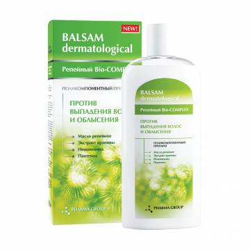 Бальзам Pharma Group Balsam Dermatological Репейный Bio-Complex против выпадения волос, 200 мл Бальзам Pharma Group Balsam Dermatological Репейный Bio-Complex против выпадения волос, 200 мл