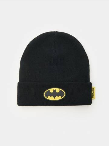 Шапка с резиновой нашивкой Batman - чорний Шапка с резиновой нашивкой Batman - чорний