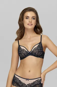 Женский черный бюстгальтер Черный 80D MARC&ANDRE W22-0111-FCS-LY