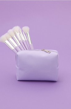 Косметичка з принтом по всій поверхні - Фіолетовий