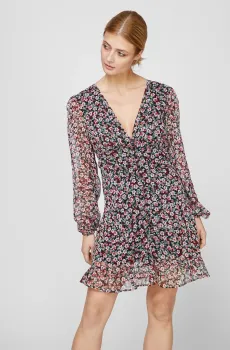 Женское черное платье с узором Черный S Tally Weijl SDRPEJADYS