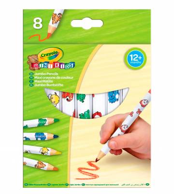 Набір олівців Crayola Mini Kids Мої перші олівці 8 шт (3678) Набір олівців Crayola Mini Kids Мої перші олівці 8 шт (3678)