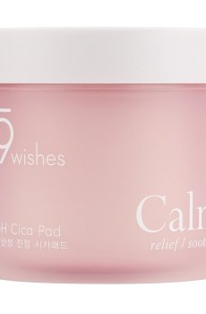 Успокаивающие тонер-пады для лица 9wishes Calm pH Cica Pad с центеллой, 70 шт