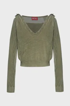 Женский оливковый пуловер MAGLIA Оливковый S Diesel A19663 0CBDS