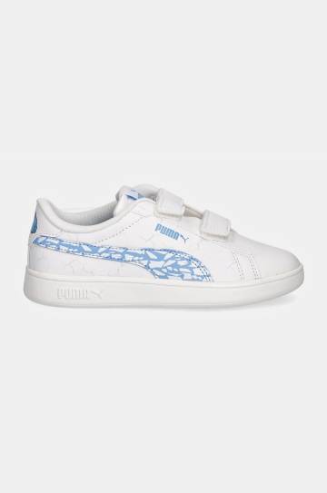 Детские кроссовки Puma Smash 3.0 L Icy Monster цвет белый 397989 Детские кроссовки Puma Smash 3.0 L Icy Monster цвет белый 397989