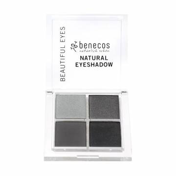 Палетка теней для век Benecos Natural Quattro Eyeshadow, Smokey Eyes, 8 г Палетка теней для век Benecos Natural Quattro Eyeshadow, Smokey Eyes, 8 г