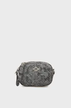Женская серая сумка с узором Черный ONESIZE Replay FW3850.000.A0900R