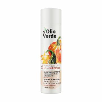 Бальзам-термозащита Solio Verde Pumpkin Speed Oil Balm-Thermoprotec для всех типов волос, 250 мл Бальзам-термозащита Solio Verde Pumpkin Speed Oil Balm-Thermoprotec для всех типов волос, 250 мл