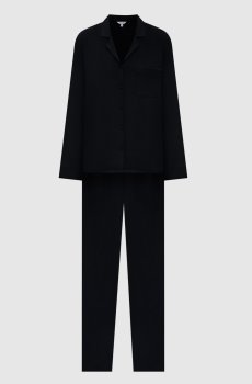 Черная пижама с нашивкой логотипа