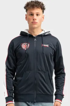 Мужское темно-синее худи STRATHMORE Синий L Lonsdale 117622