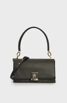 Женская черная сумка HER MED CROSSOVER Черный ONESIZE Tommy Hilfiger AW0AW17216