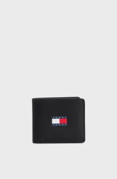 Мужской черный кожаный кошелек TJM ARCHIVE LEATHER CC WALLET Черный ONESIZE Tommy Jeans AM0AM12440