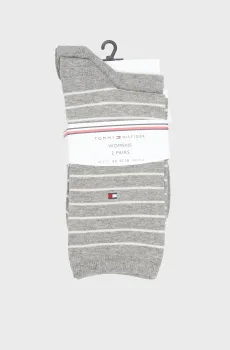 Женские серые носки (2 пары) SMALL Серый 35-38 Tommy Hilfiger 100001494