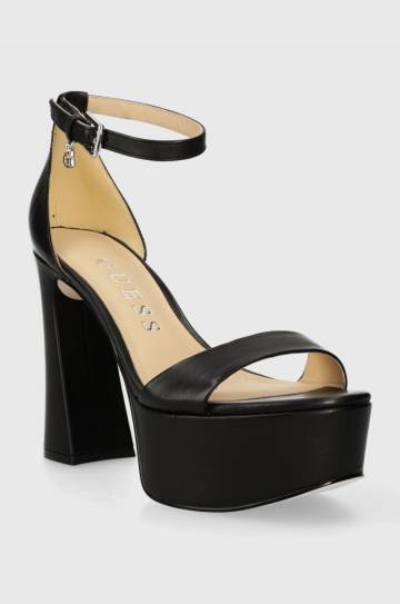 Кожаные сандалии Guess IDAS цвет чёрный FLJIDS LEA03 Кожаные сандалии Guess IDAS цвет чёрный FLJIDS LEA03