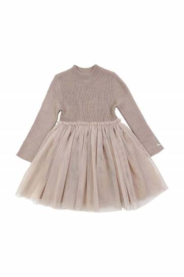 Платье для младенцев Donsje Lotus Dress цвет бежевый mini расклешённое 4043900 Платье для младенцев Donsje Lotus Dress цвет бежевый mini расклешённое 4043900