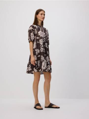 Reserved - Сукня з візерунком - коричневий - 065GG-88X Reserved - Сукня з візерунком - коричневий - 065GG-88X