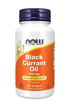 Масло черной смородины NOW Foods Black Currant Oil 500 мг, 100 капсул