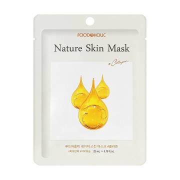 Тканевая маска для лица Food A Holic Nature Skin Mask Collagen с коллагеном, 23 мл Тканевая маска для лица Food A Holic Nature Skin Mask Collagen с коллагеном, 23 мл