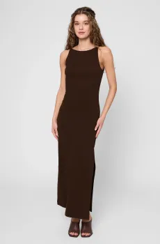 Женское коричневое платье Коричневый L PRPY PWDREGOK0035