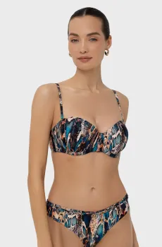 Женский лиф от купальника с узором Разноцветный 38D MARC&ANDRE L2520-Y-962