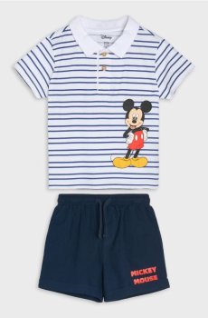 Комплект із футболки з шортами Mickey Mouse - білий