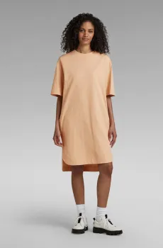 Женское бежевое платье Boxy U tee dress Бежевый S G-Star RAW D22840,C336
