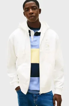 Мужское белое худи RLX DNA Белый L Tommy Jeans DM0DM22378