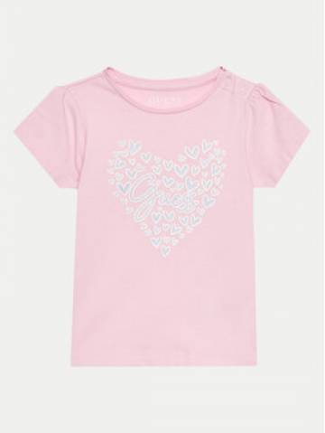 Guess Футболка A4GI01 K6YW4 Рожевий Regular Fit Guess Футболка A4GI01 K6YW4 Рожевий Regular Fit